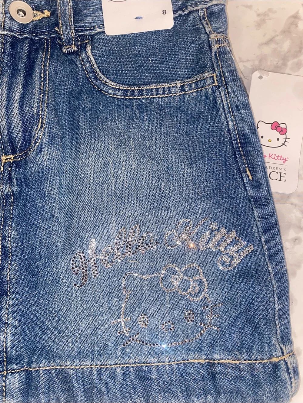The Children's Place Denim Hello Kitty Skirt - Blue